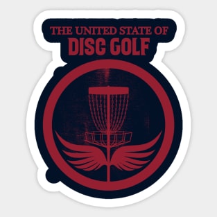 USA Disc Golf Sticker